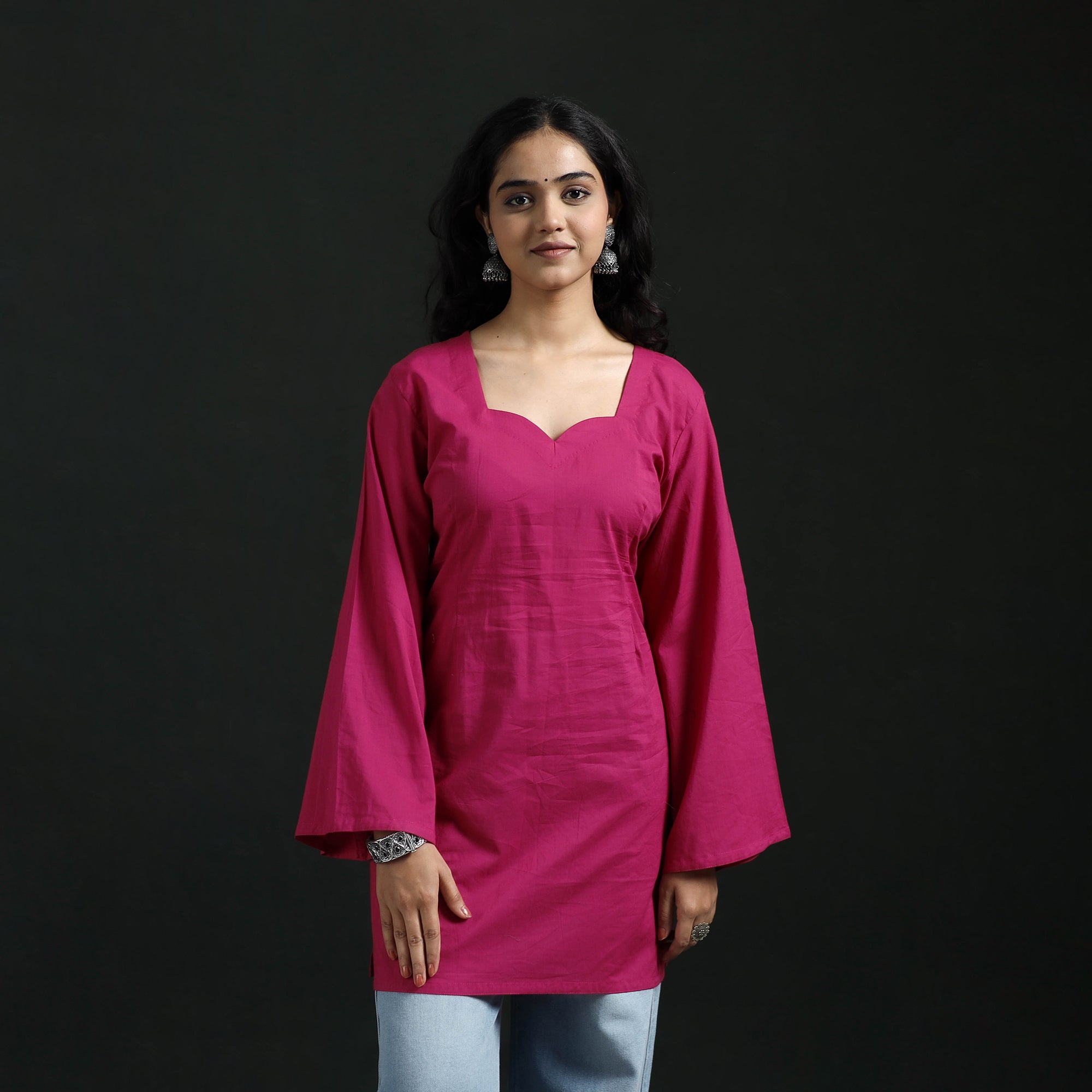 Plain Cotton Short Kurta for Women 25