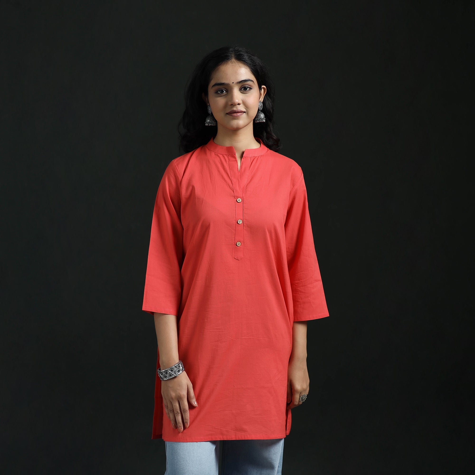 Plain Cotton Short Kurta for Women 26
