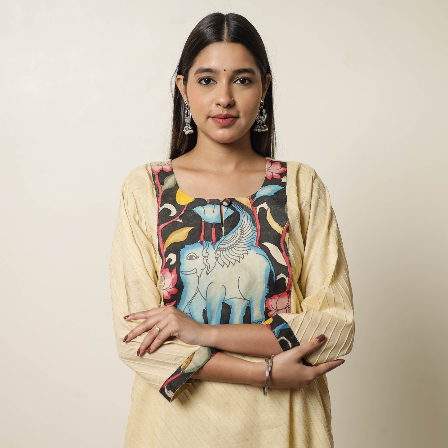 plain patchwork kurta