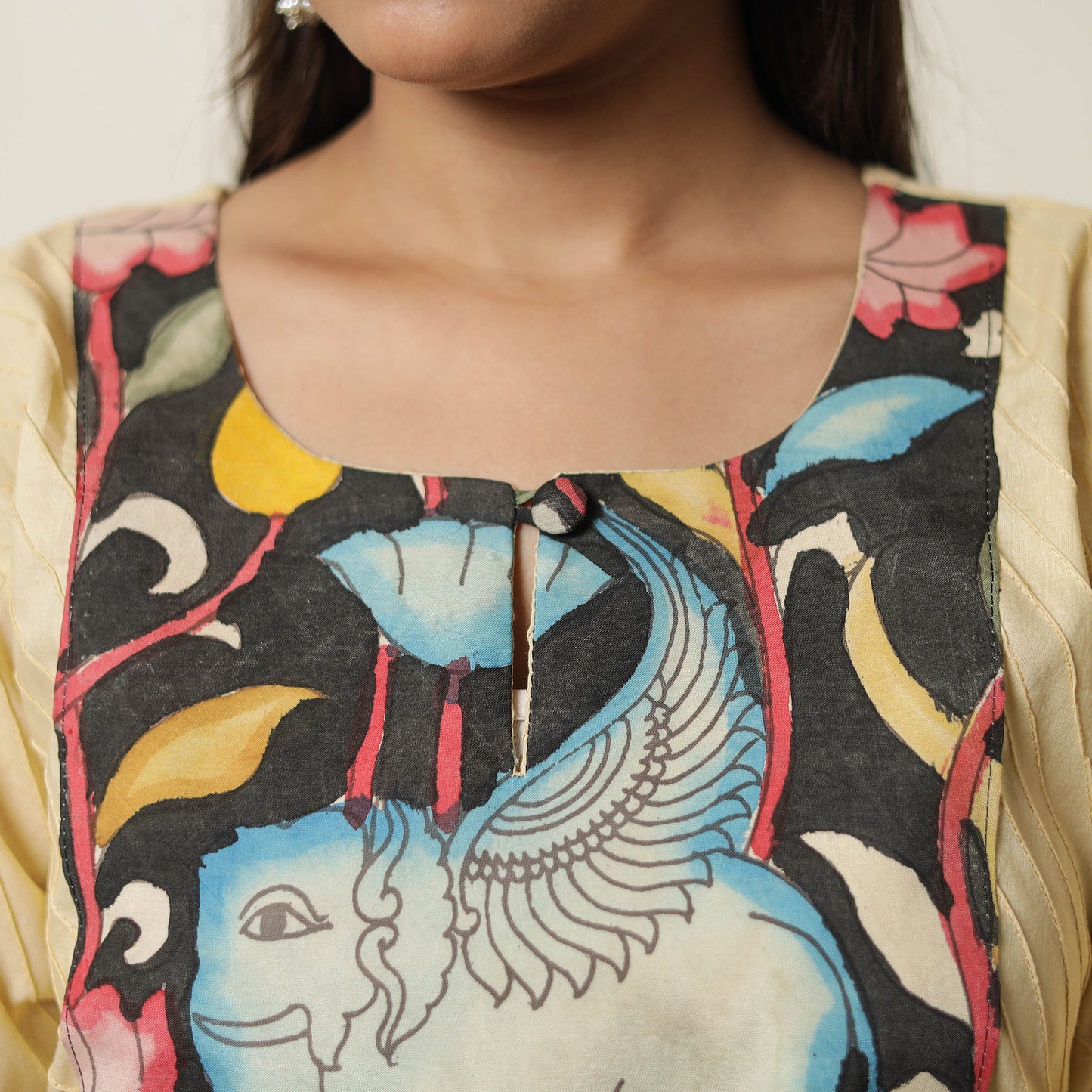 plain patchwork kurta