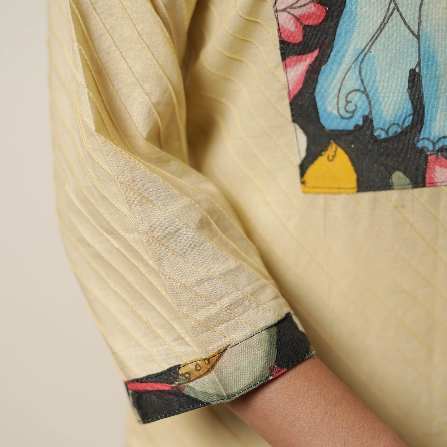 plain patchwork kurta
