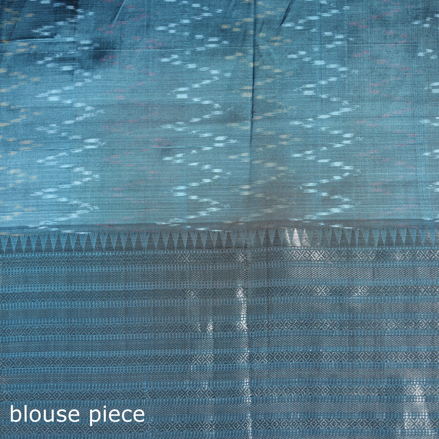 Traditional Pochampally Ikat Handwoven Pure Silk Pattu Saree with Rudraksha Border 14