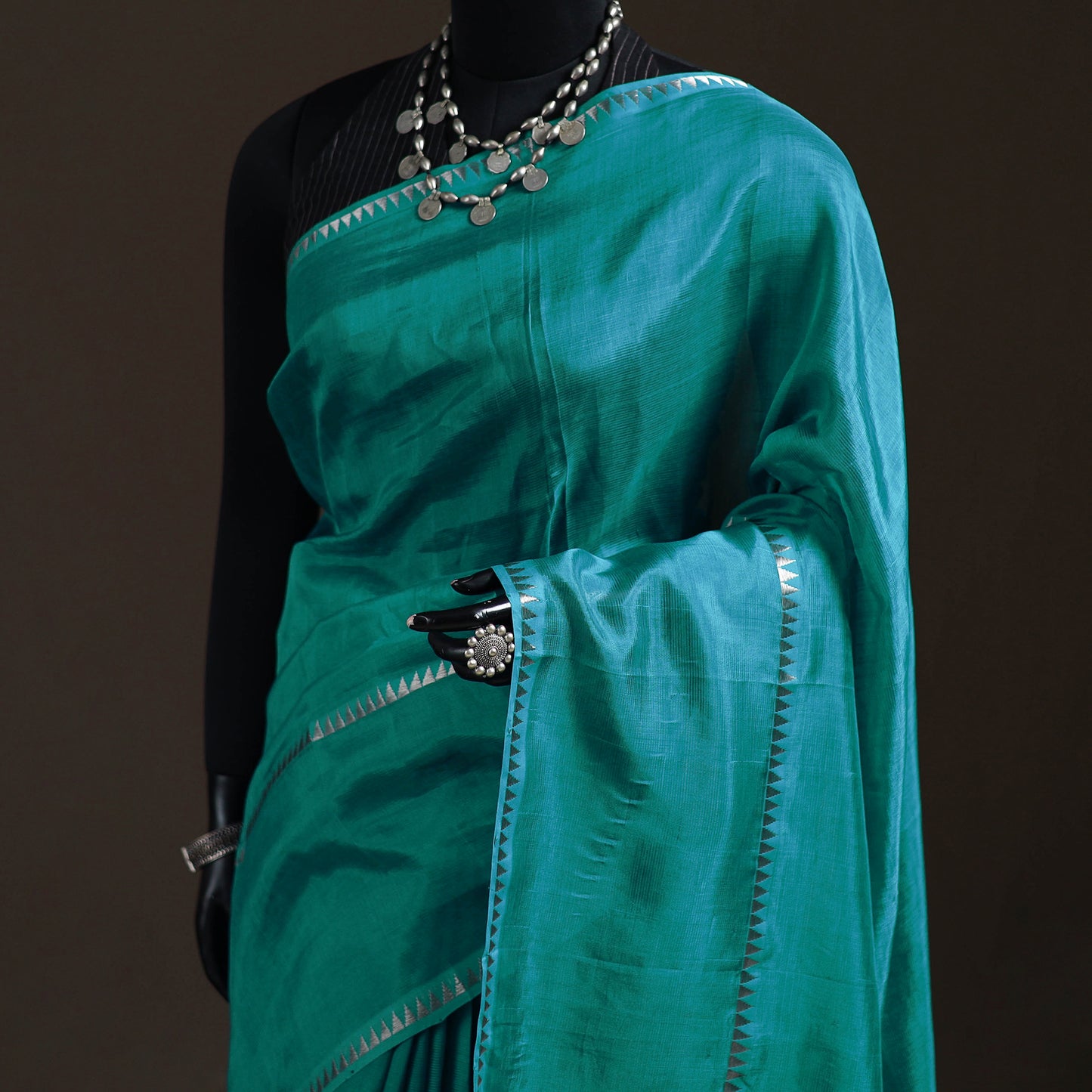 Mangalagiri Handwoven Pure Silk Pattu Saree 27