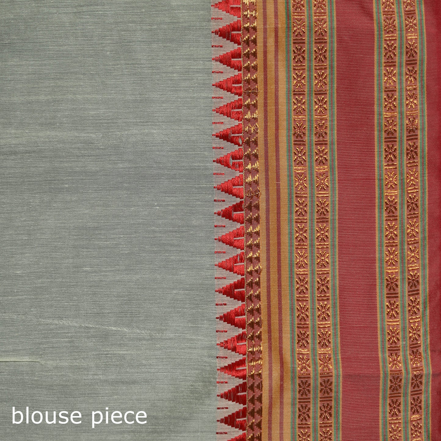 Ilkal Weave Kasuti Work Silk Cotton Zari Border Saree 28