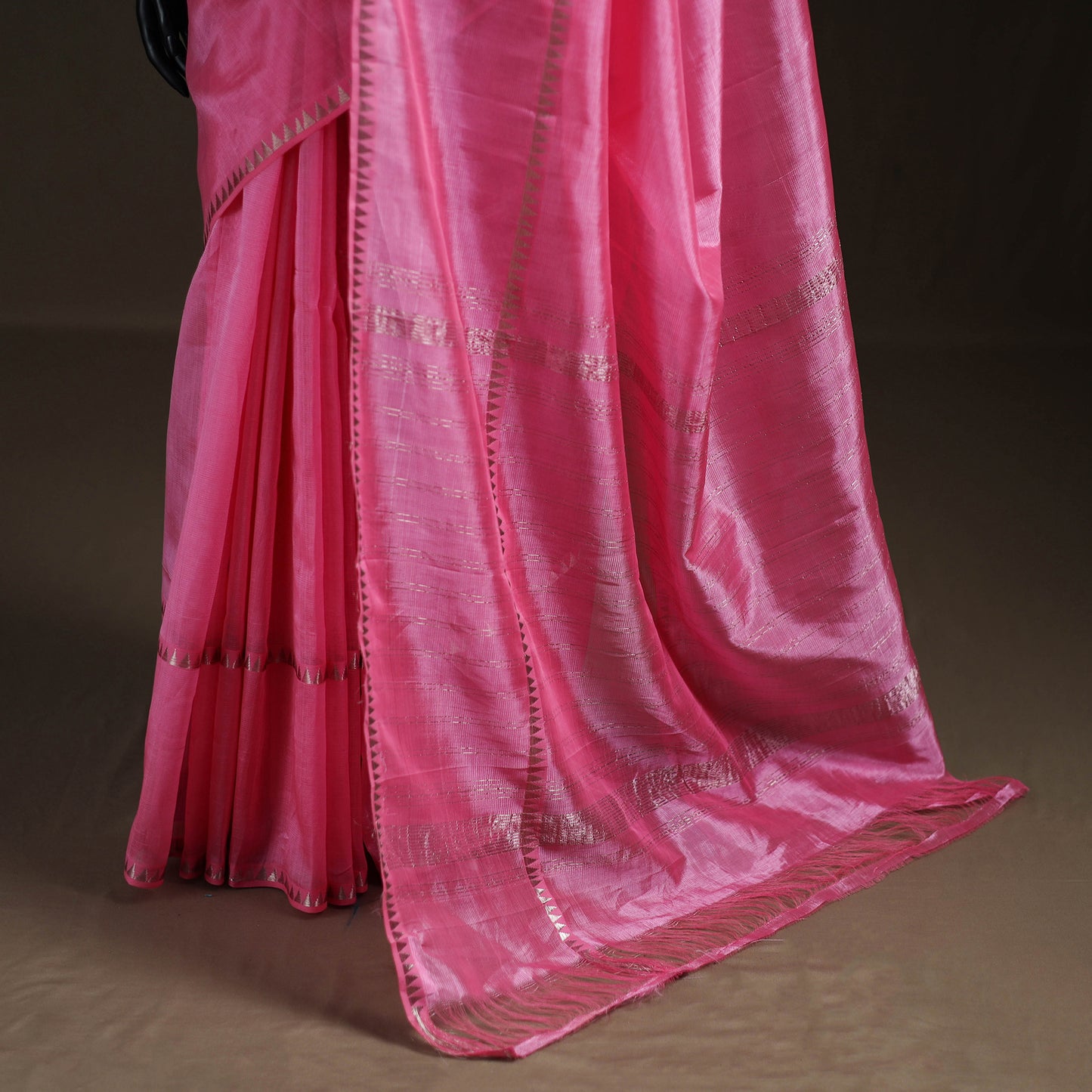 Pink - Mangalagiri Handwoven Pure Silk Pattu Saree 36