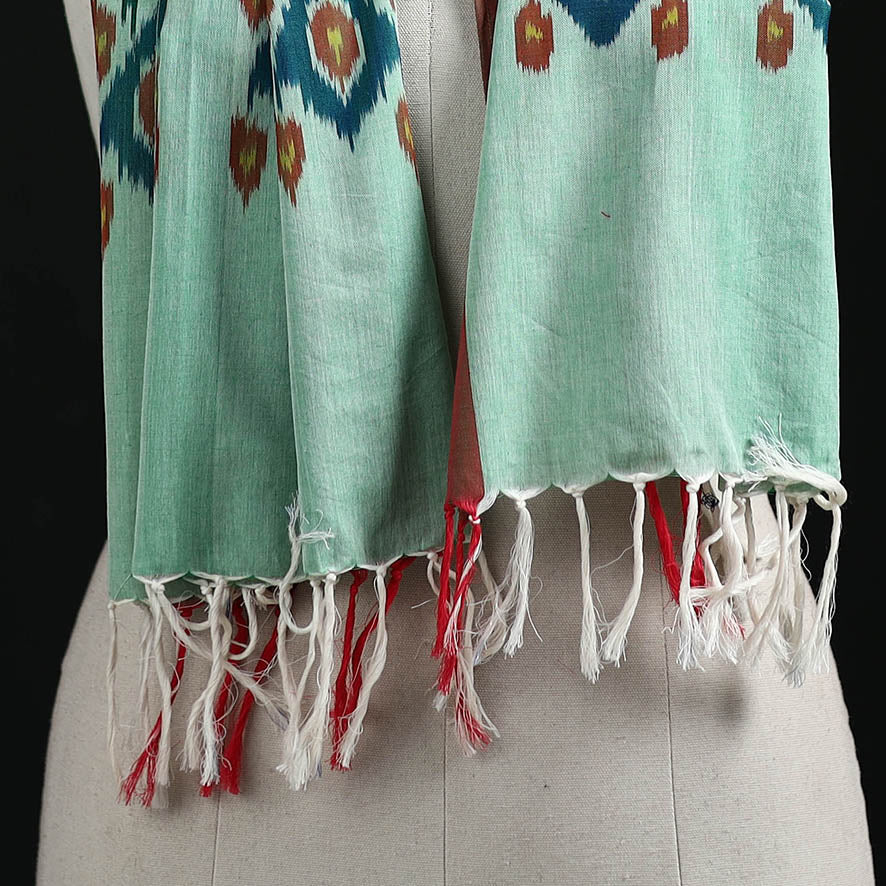 Pochampally Ikat Weave Cotton Stole 04