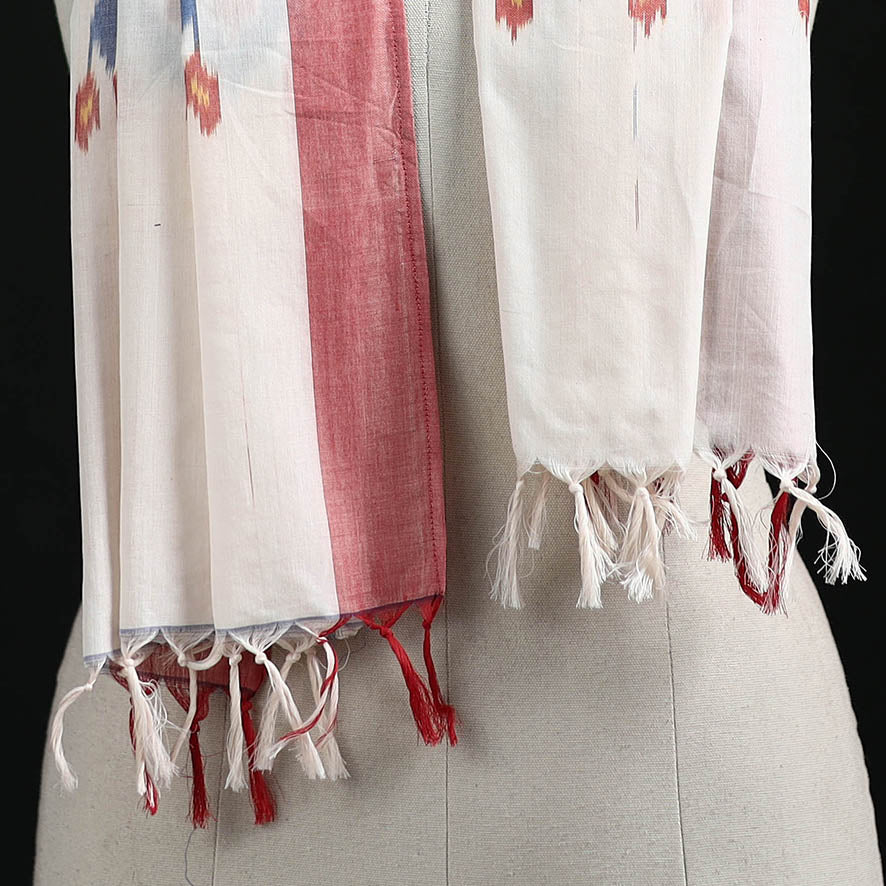 Pochampally Ikat Weave Cotton Stole 05