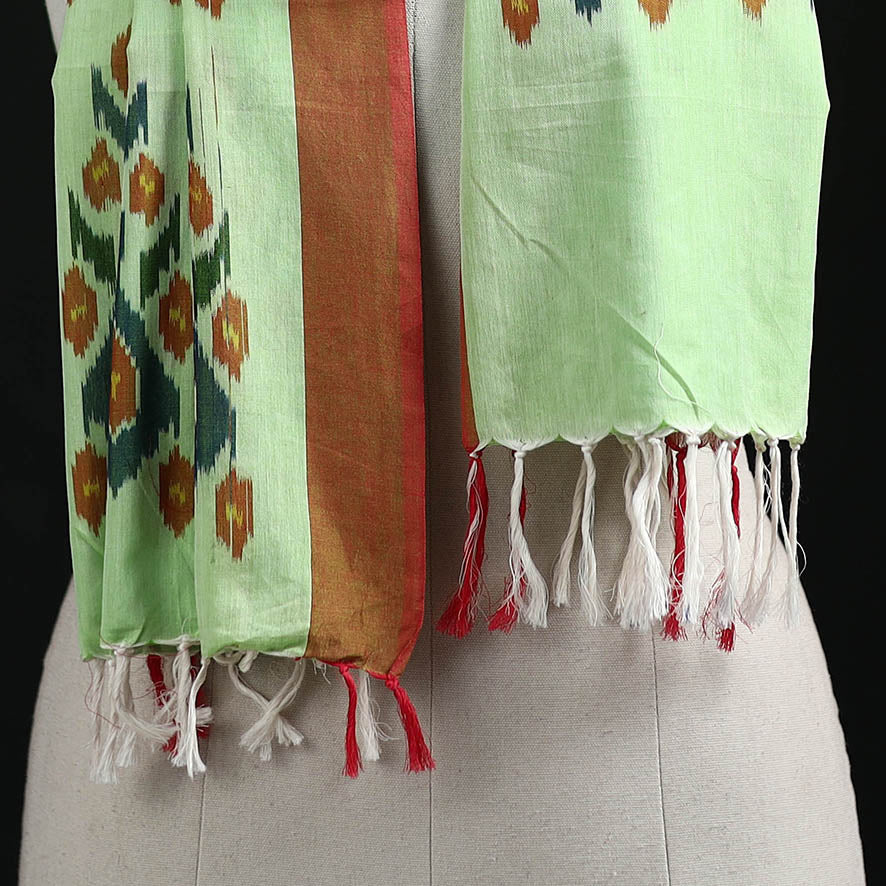 Pochampally Ikat Weave Cotton Stole 08