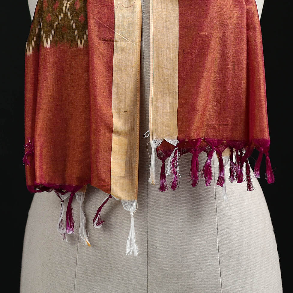Pochampally Ikat Weave Cotton Stole 19