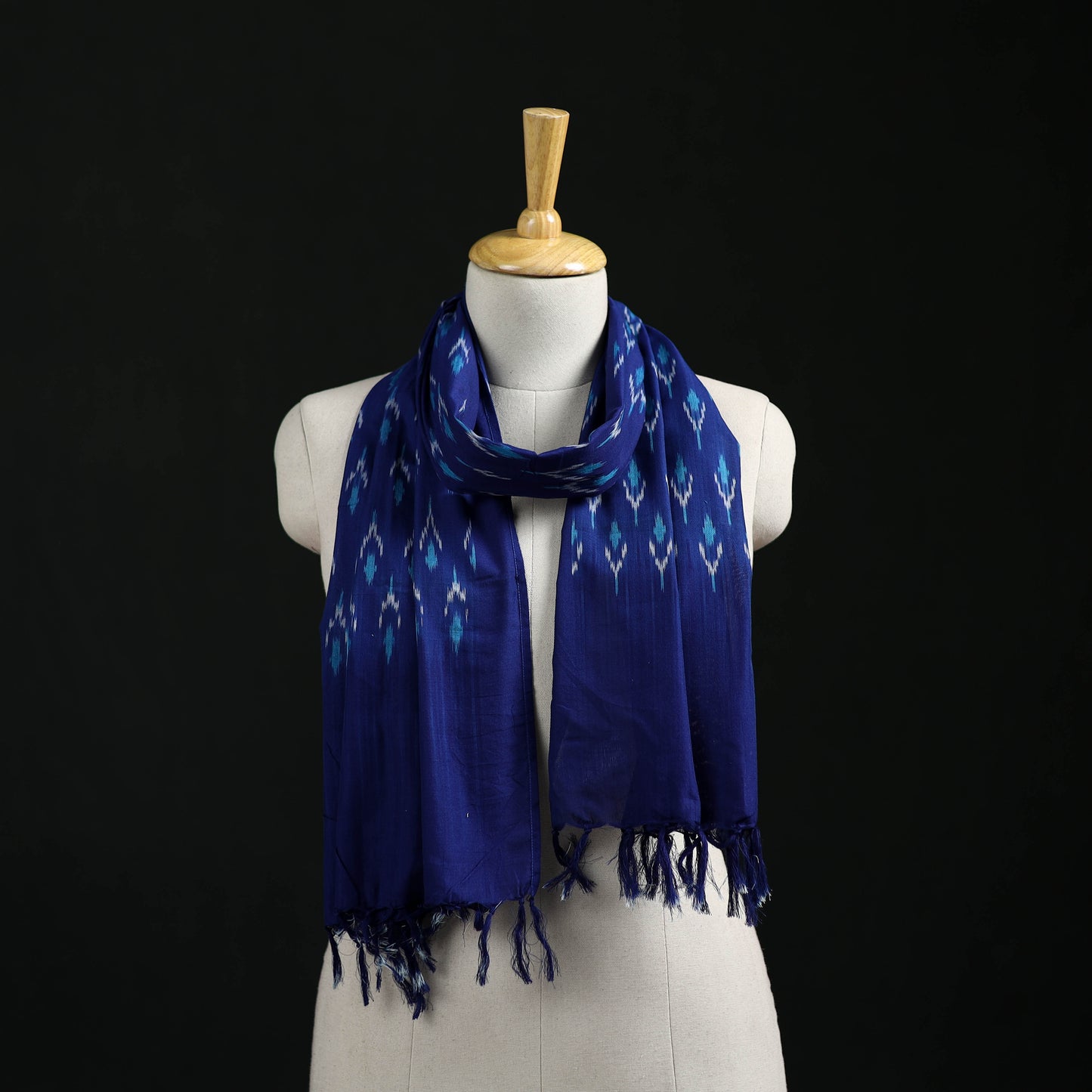 Pochampally Ikat Weave Cotton Stole 26