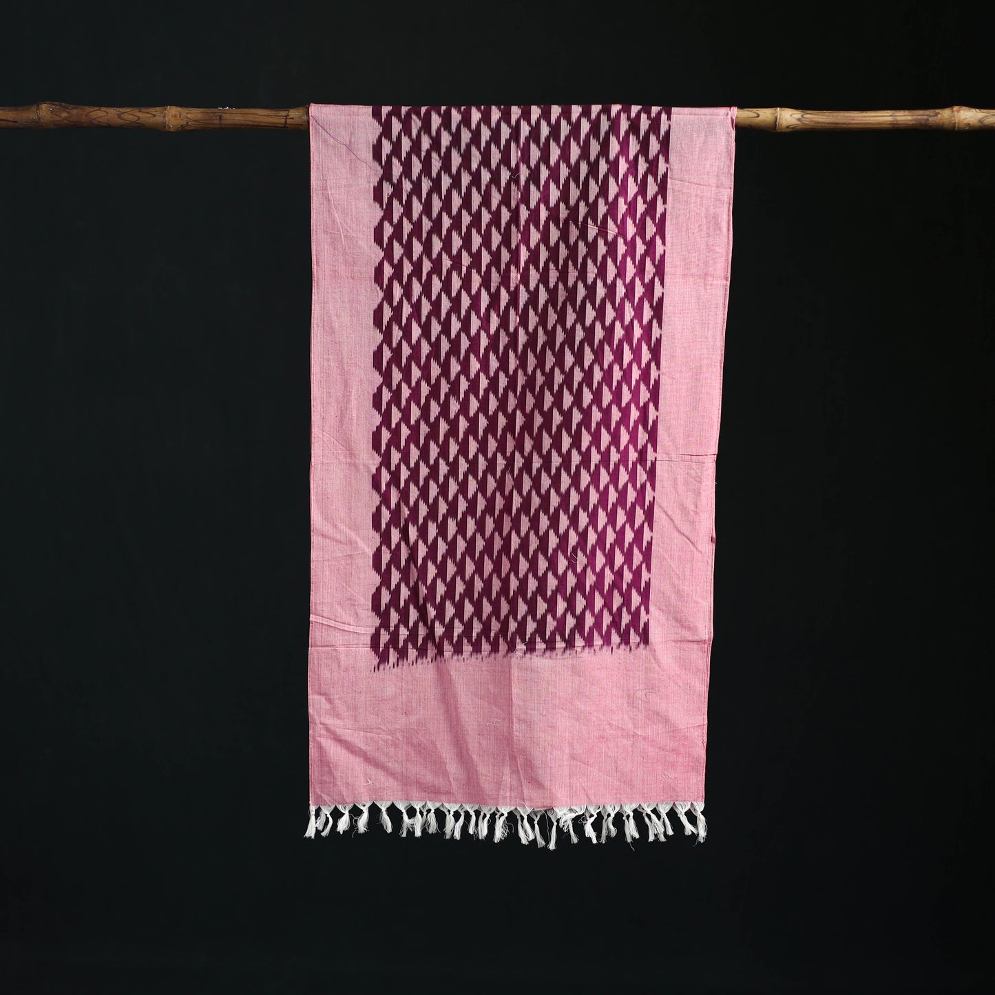 Pochampally Ikat Weave Cotton Stole 36