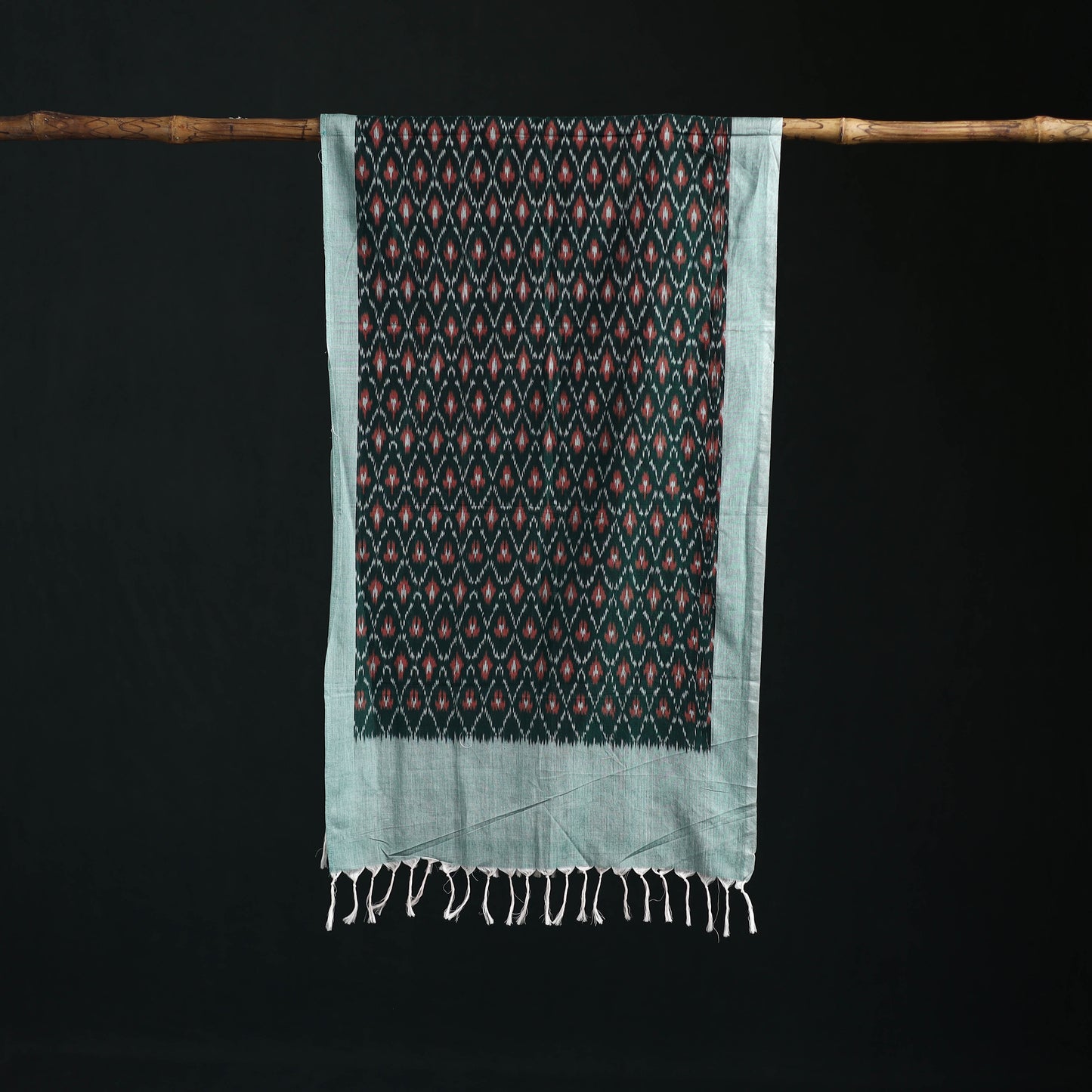 Pochampally Ikat Weave Cotton Stole 34