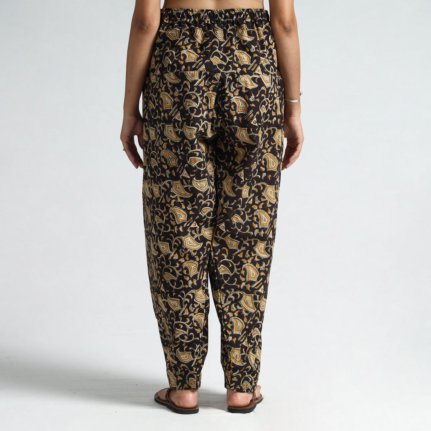 Buy Kalamkari Block Printed Cotton Elasticated Salwar 14 Online at iTokri.com