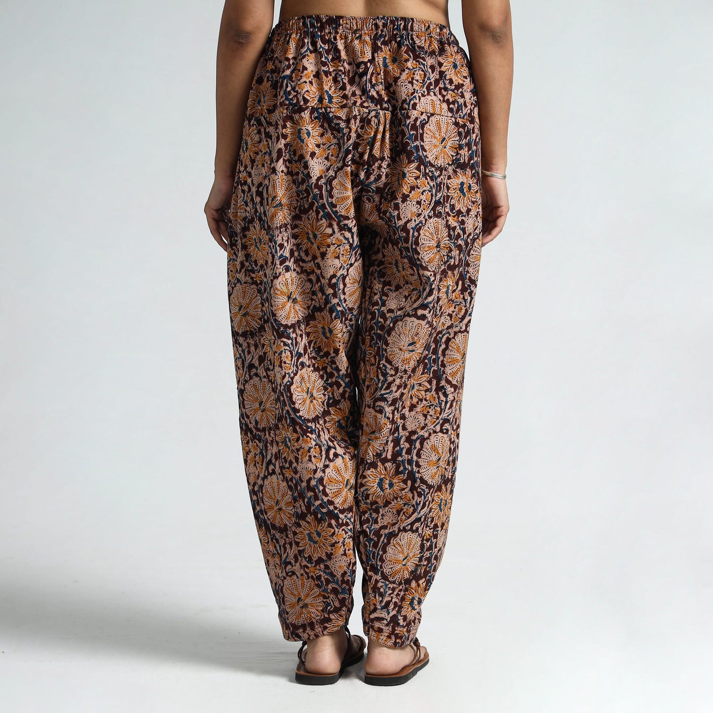 Buy Kalamkari Block Printed Cotton Elasticated Salwar 14 Online at iTokri.com