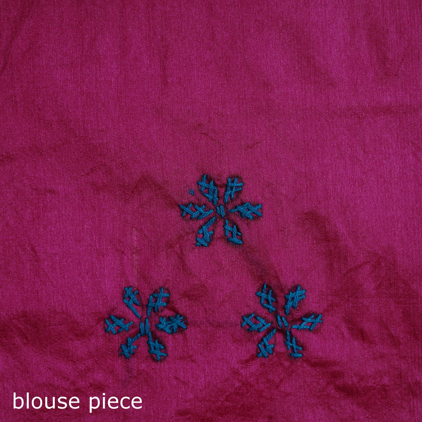 Purple - Bengal Nakshi Kantha Hand Embroidered Silk Saree 20