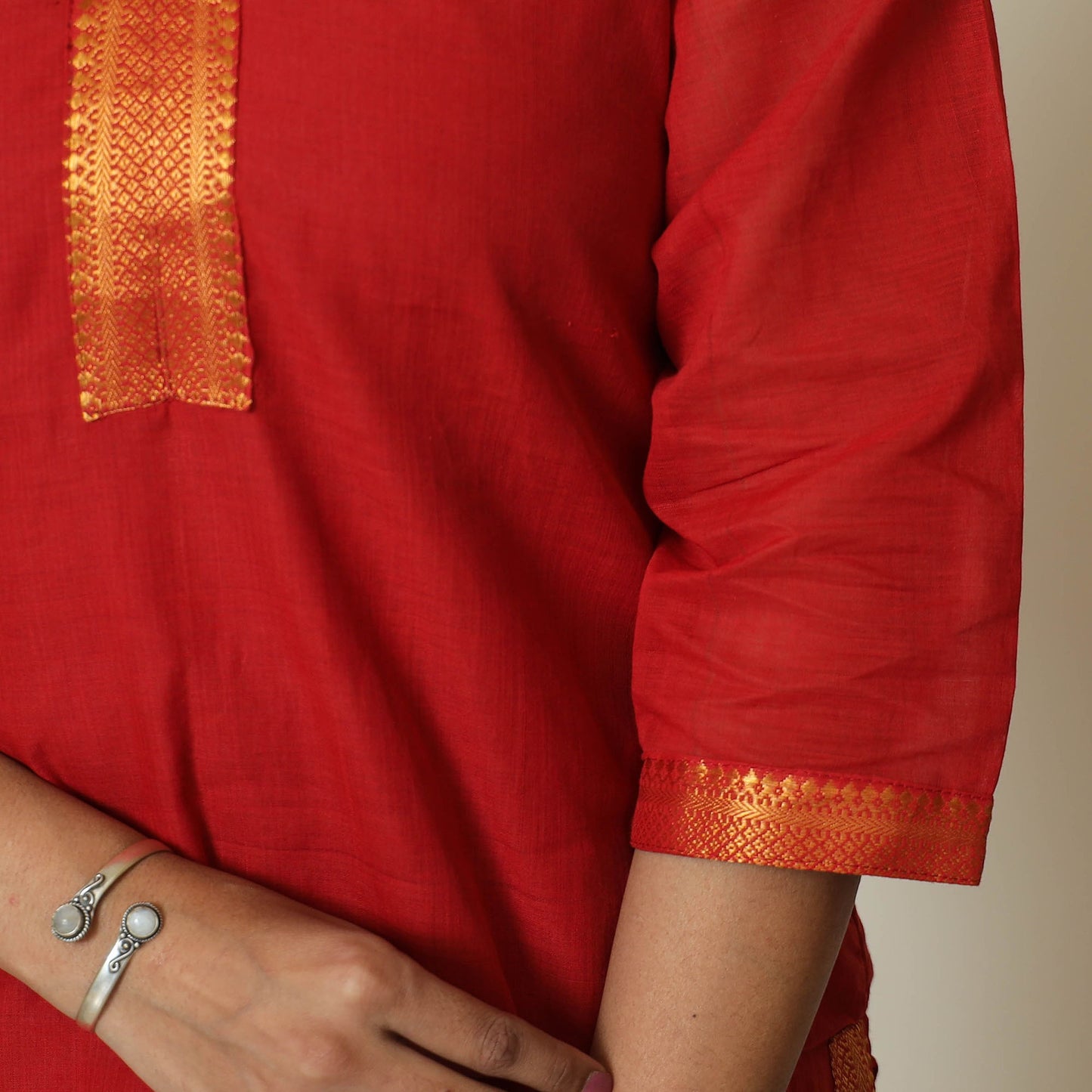 Mangalagiri Handloom Cotton Straight Kurta 09