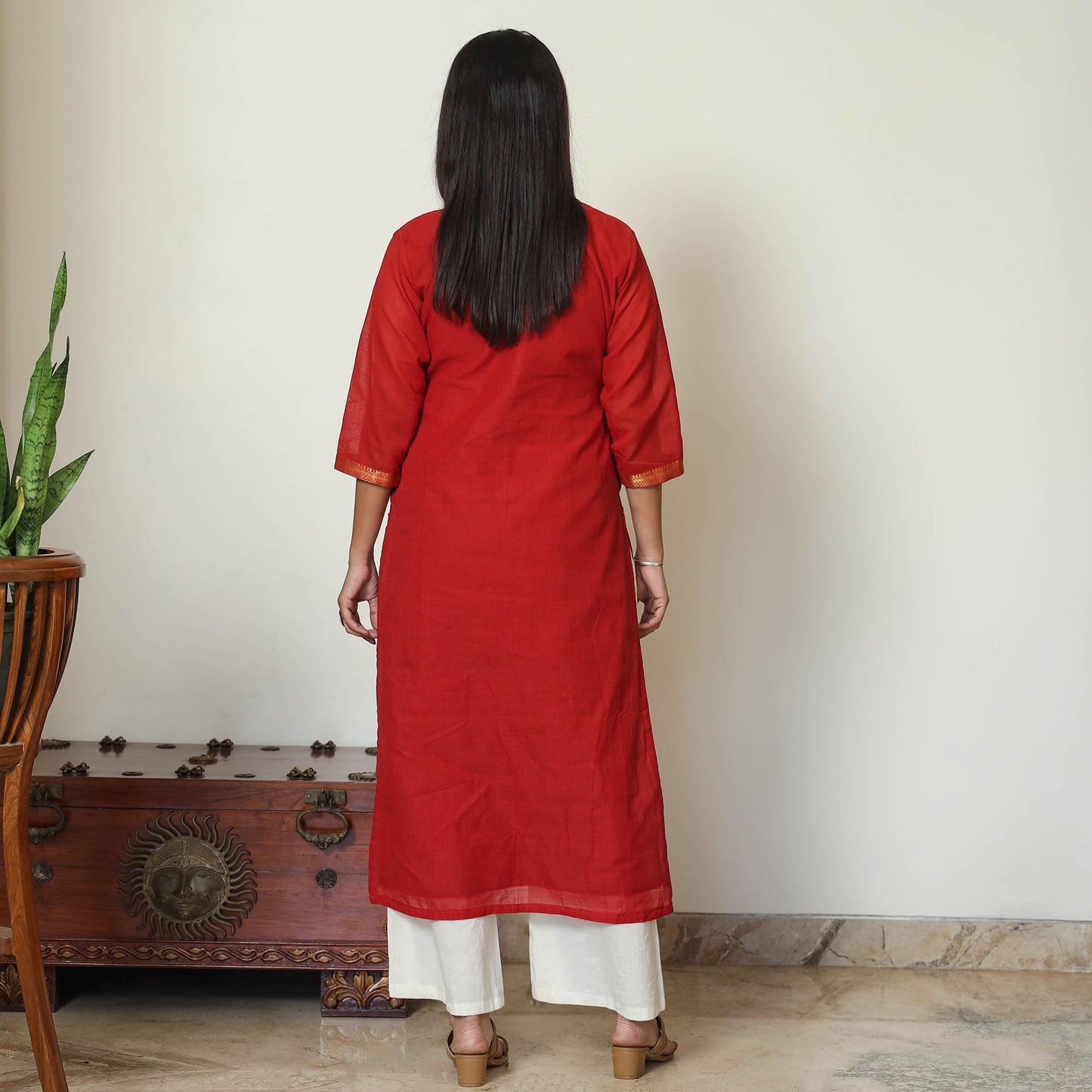 Mangalagiri Handloom Cotton Straight Kurta 09