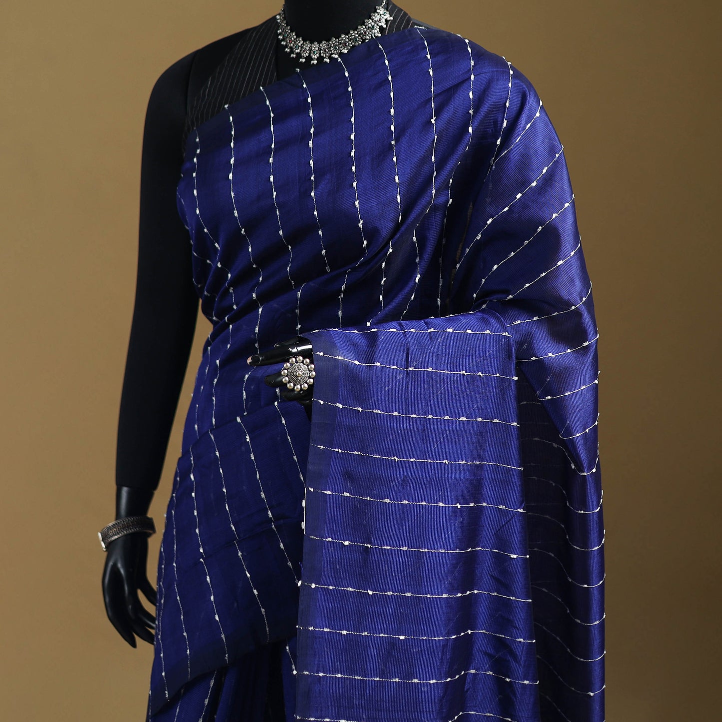 Pure Handwoven Mangalagiri Silk Cotton Pattu Saree 18