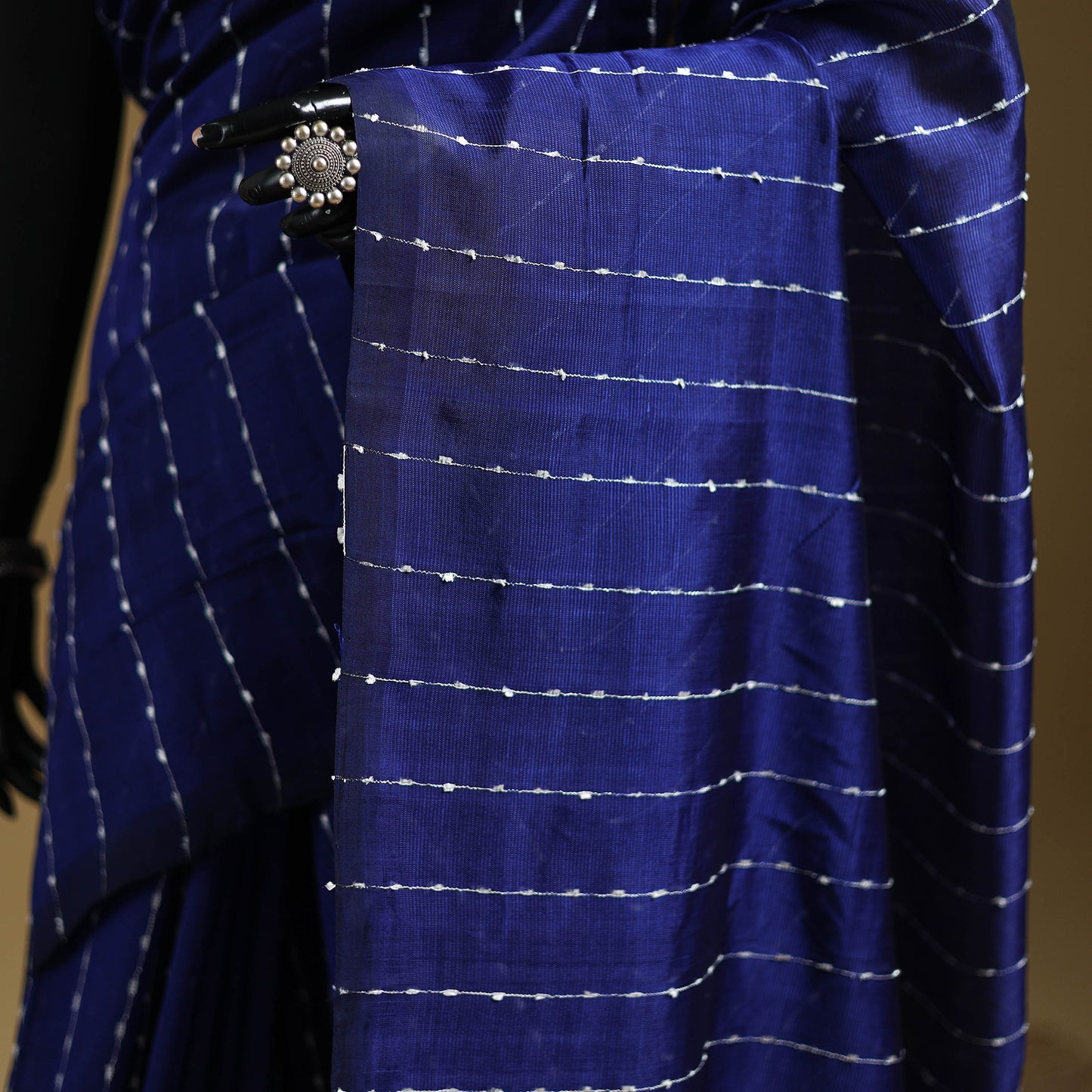 Pure Handwoven Mangalagiri Silk Cotton Pattu Saree 18