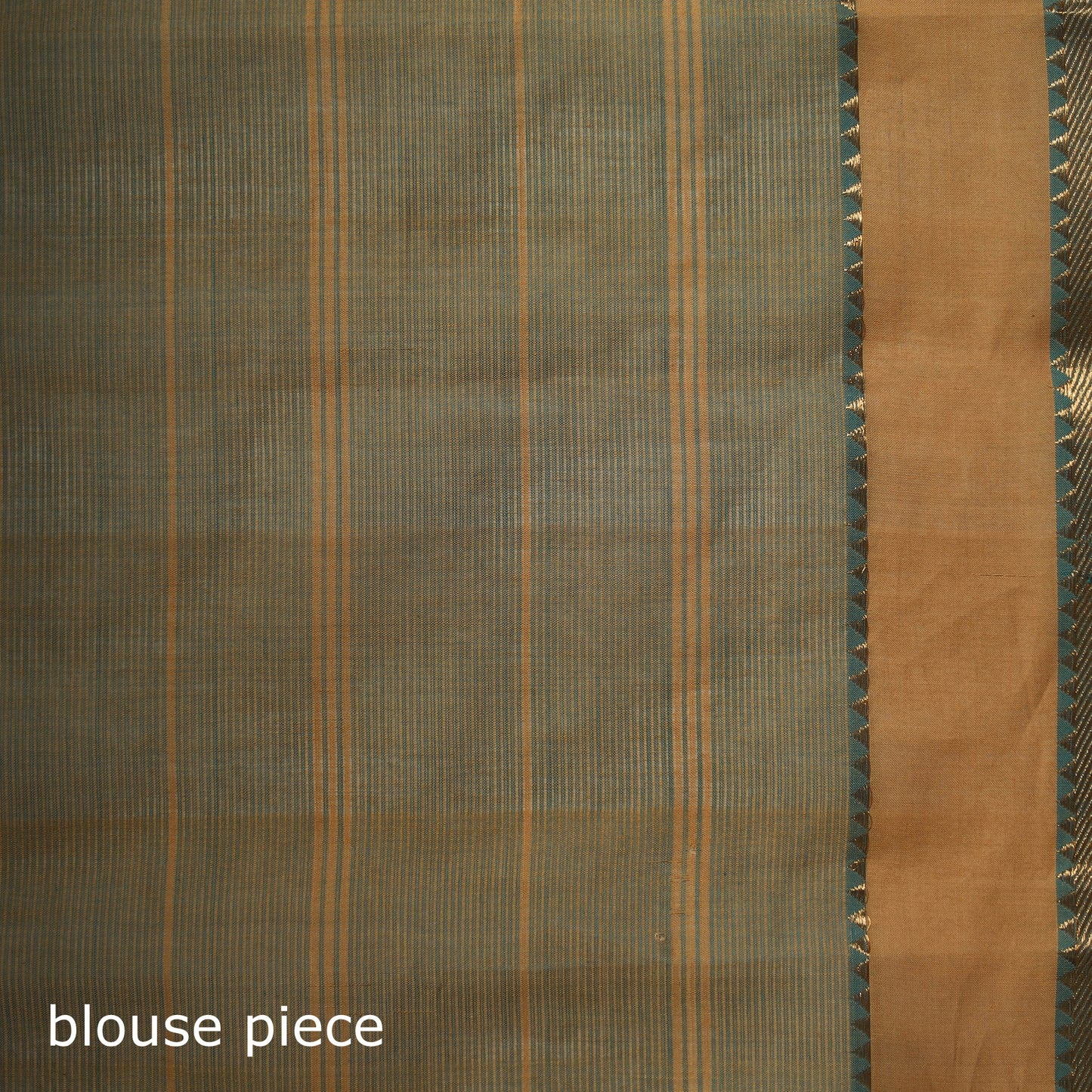 Green - Pure Handwoven Zari Checks Mangalagiri Cotton Saree 26