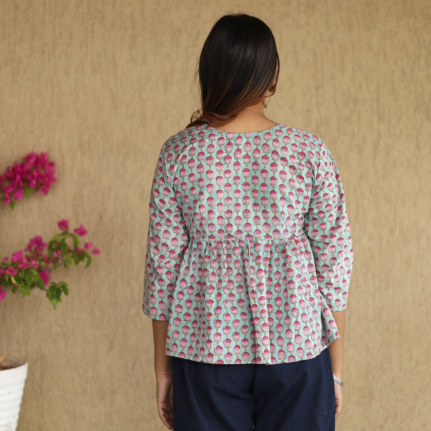 sanganeri crop top
