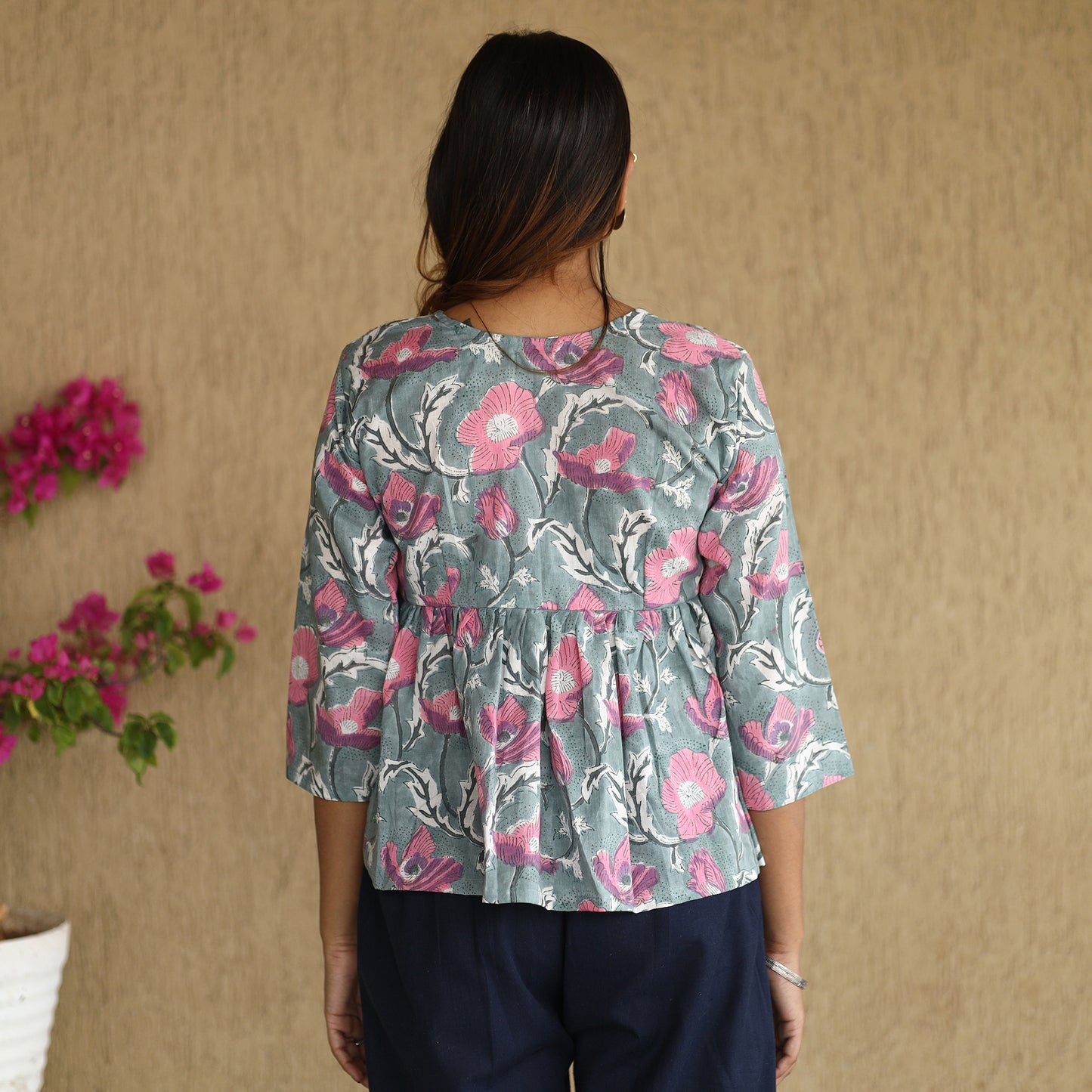 sanganeri crop top