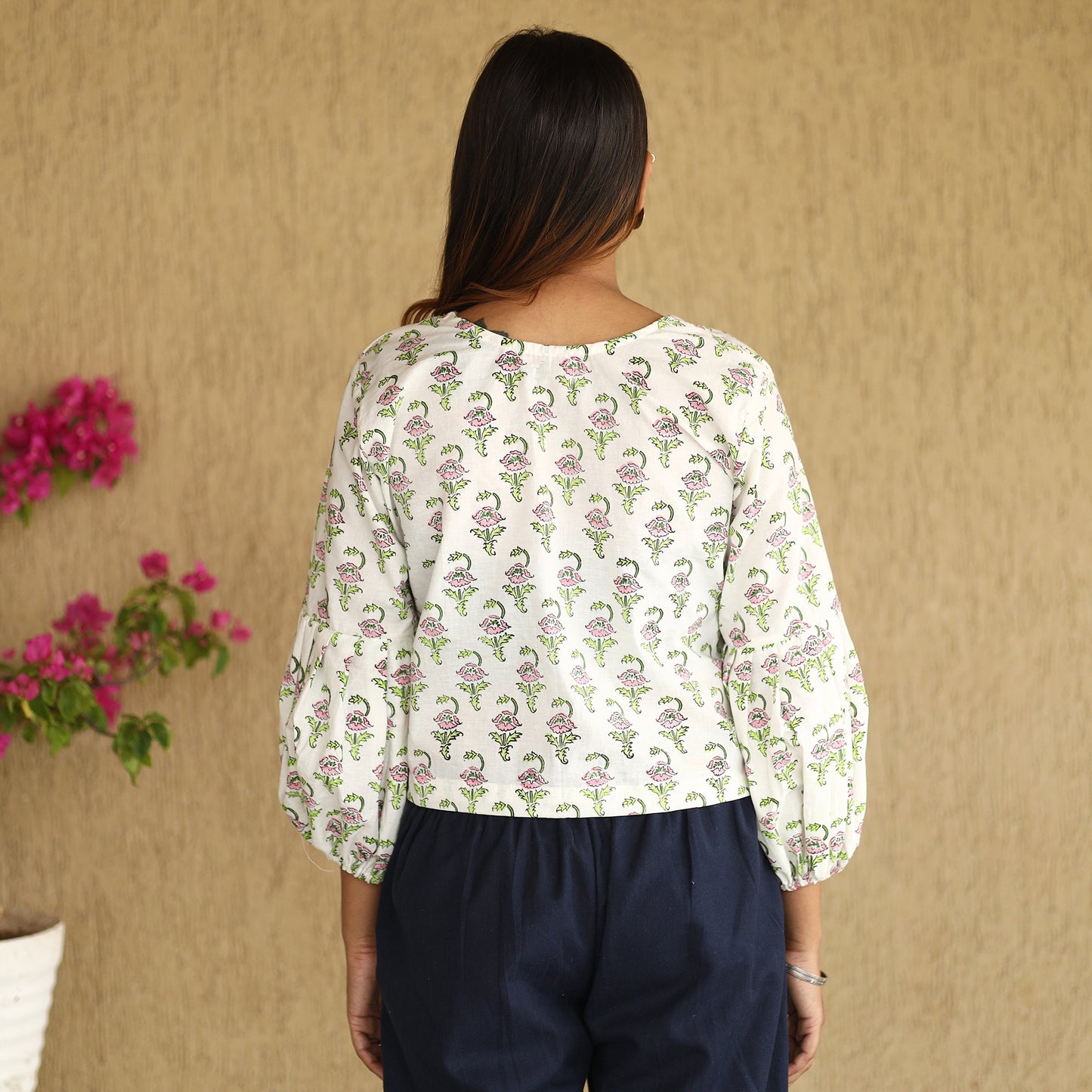 sanganeri crop top