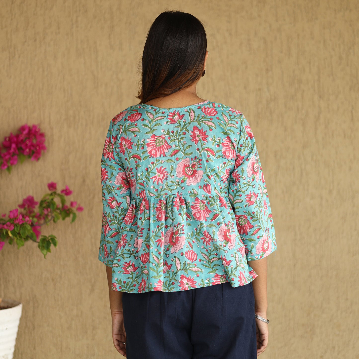 sanganeri crop top