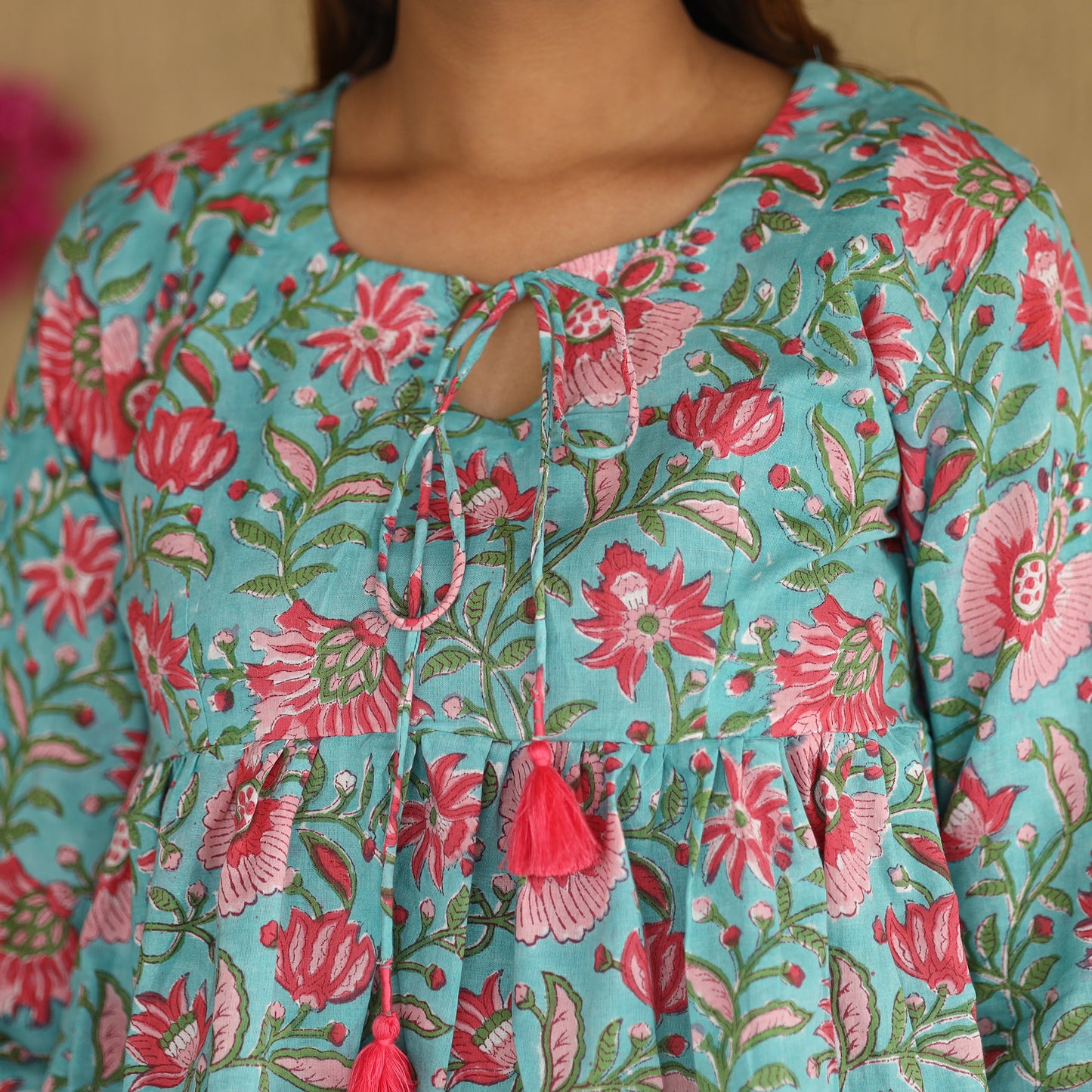 sanganeri crop top