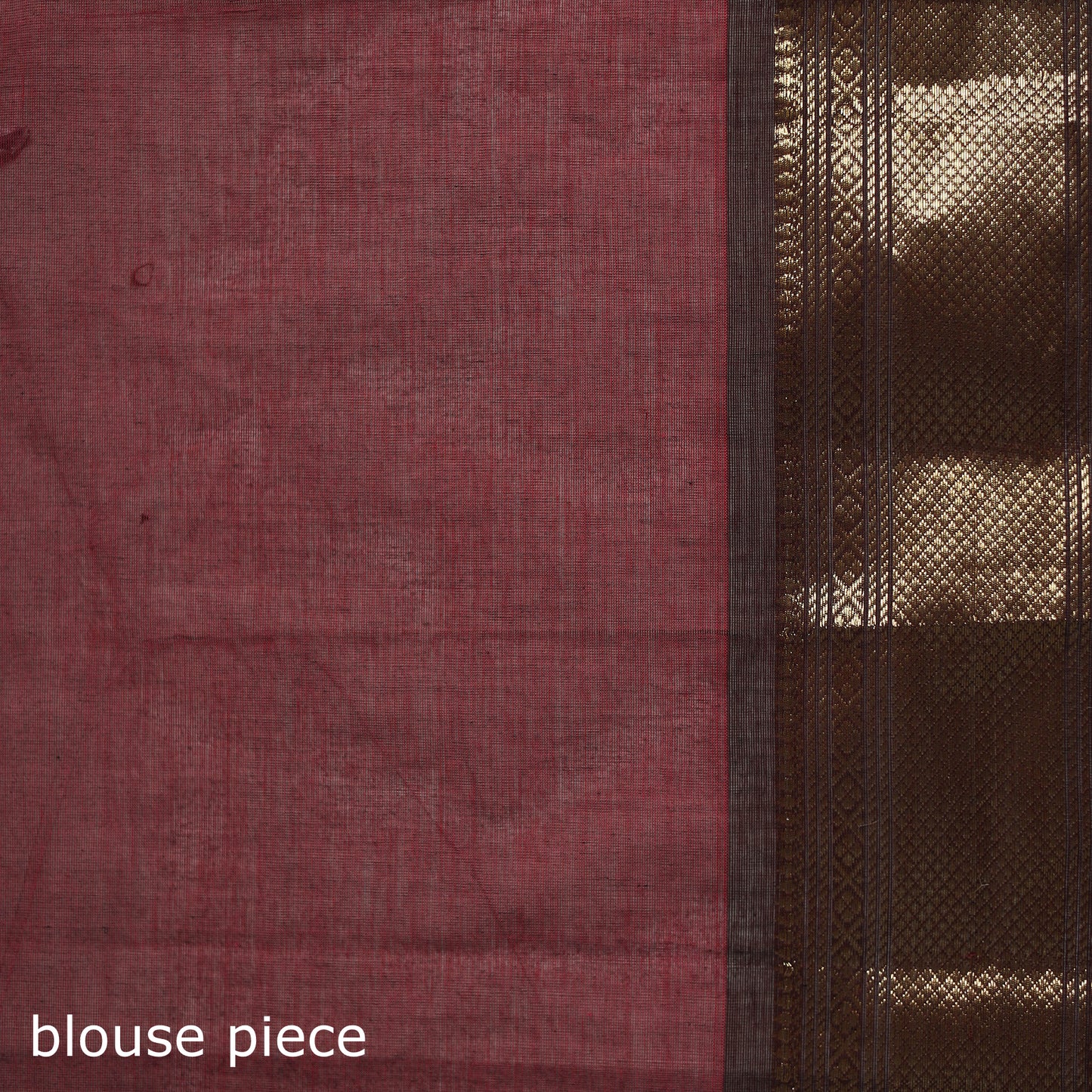 Red - Kanchipuram Buti Cotton Saree with Border 19