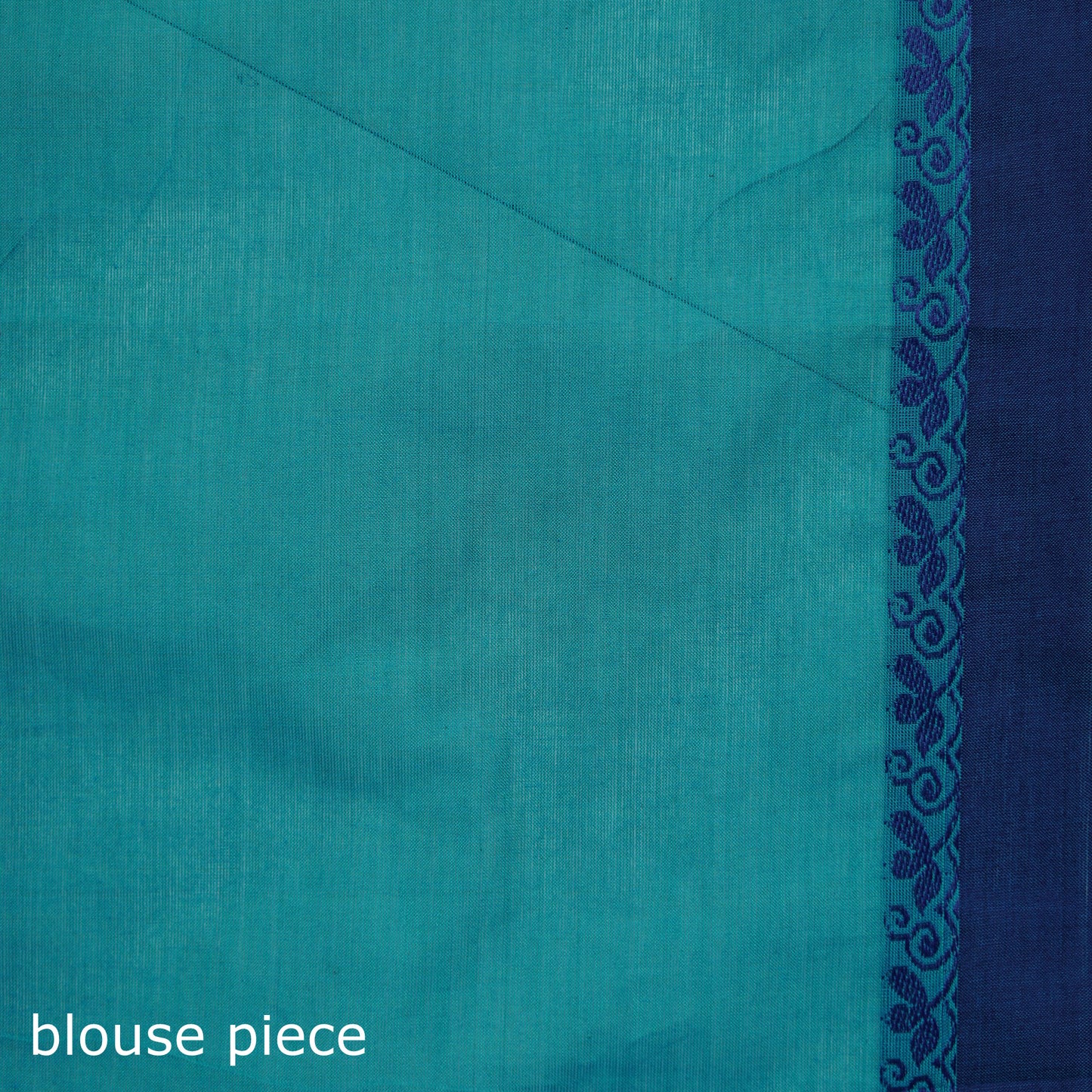 Blue - Kanchipuram Buti Cotton Saree with Border 23