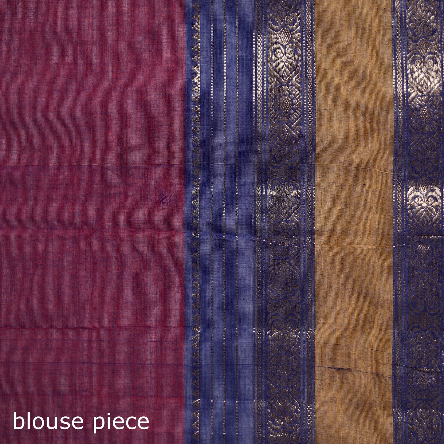Purple - Kanchipuram Buti Cotton Saree with Border 42