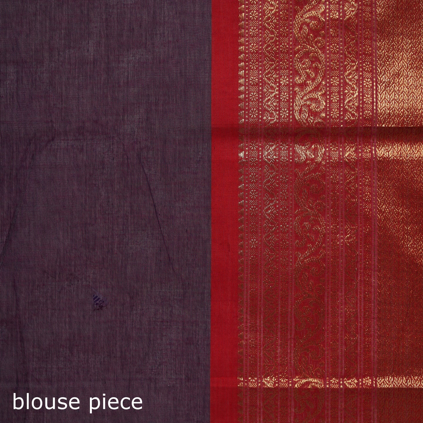 Purple - Kanchipuram Buti Cotton Saree with Border 43