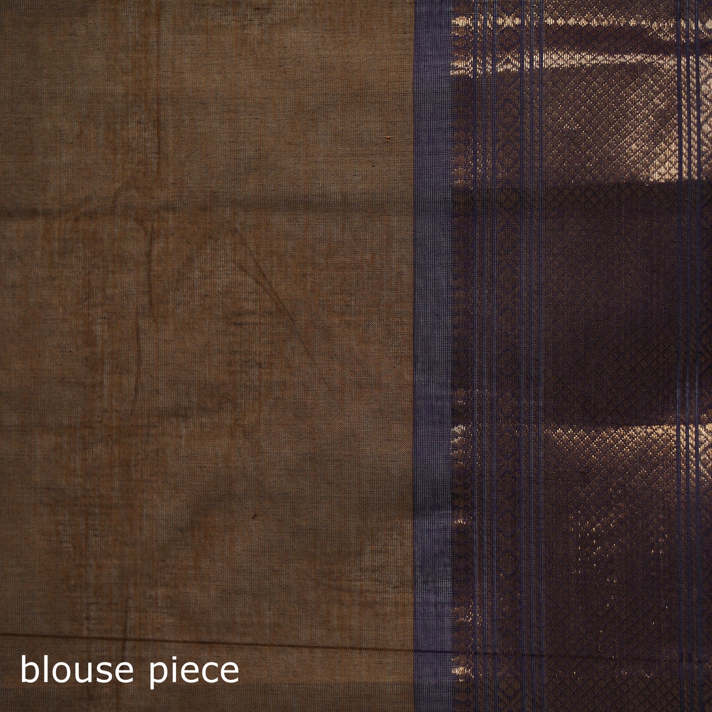 Brown - Kanchipuram Buti Cotton Saree with Border 55