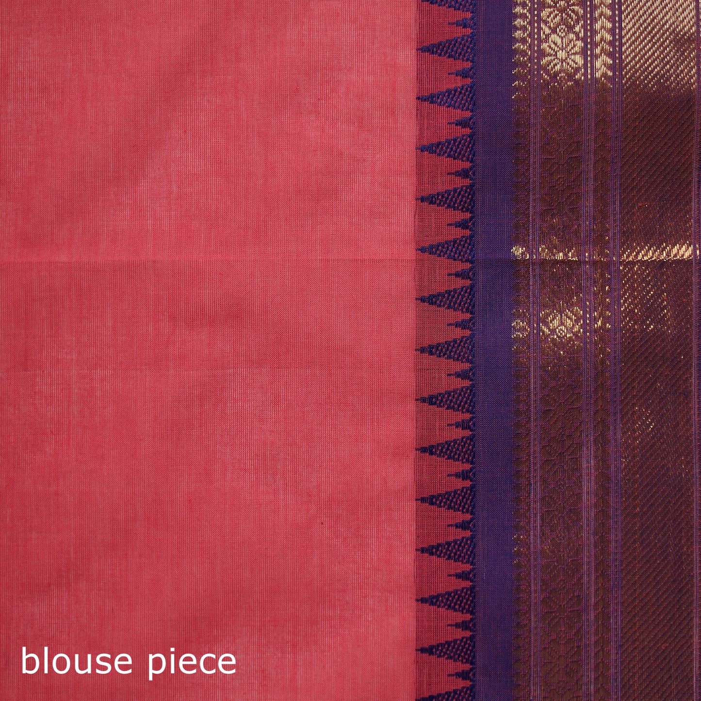 Pink - Kanchipuram Buti Cotton Saree with Border 59