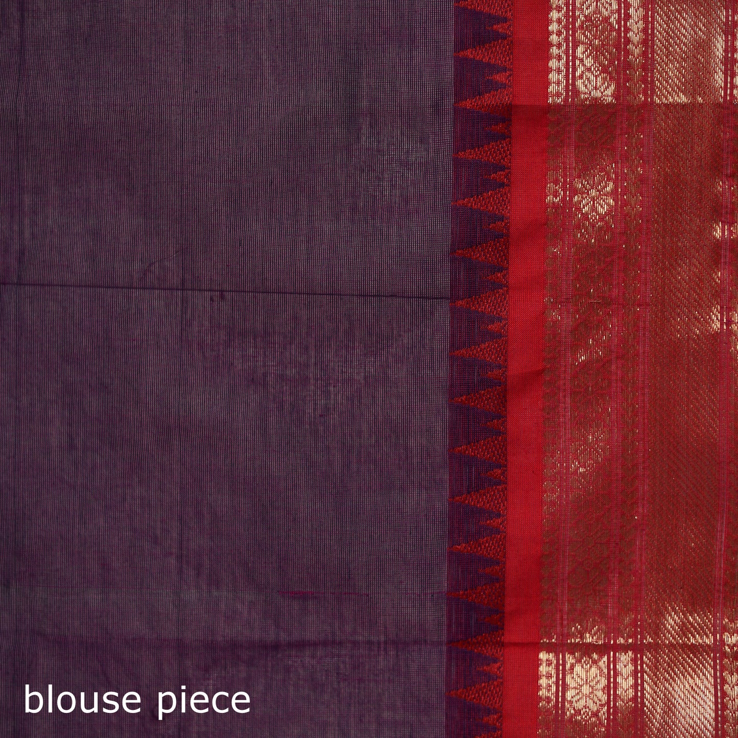 Purple - Kanchipuram Buti Cotton Saree with Border 61