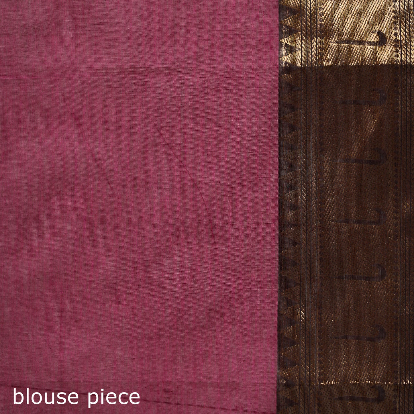 Pink - Kanchipuram Buti Cotton Saree with Border 74