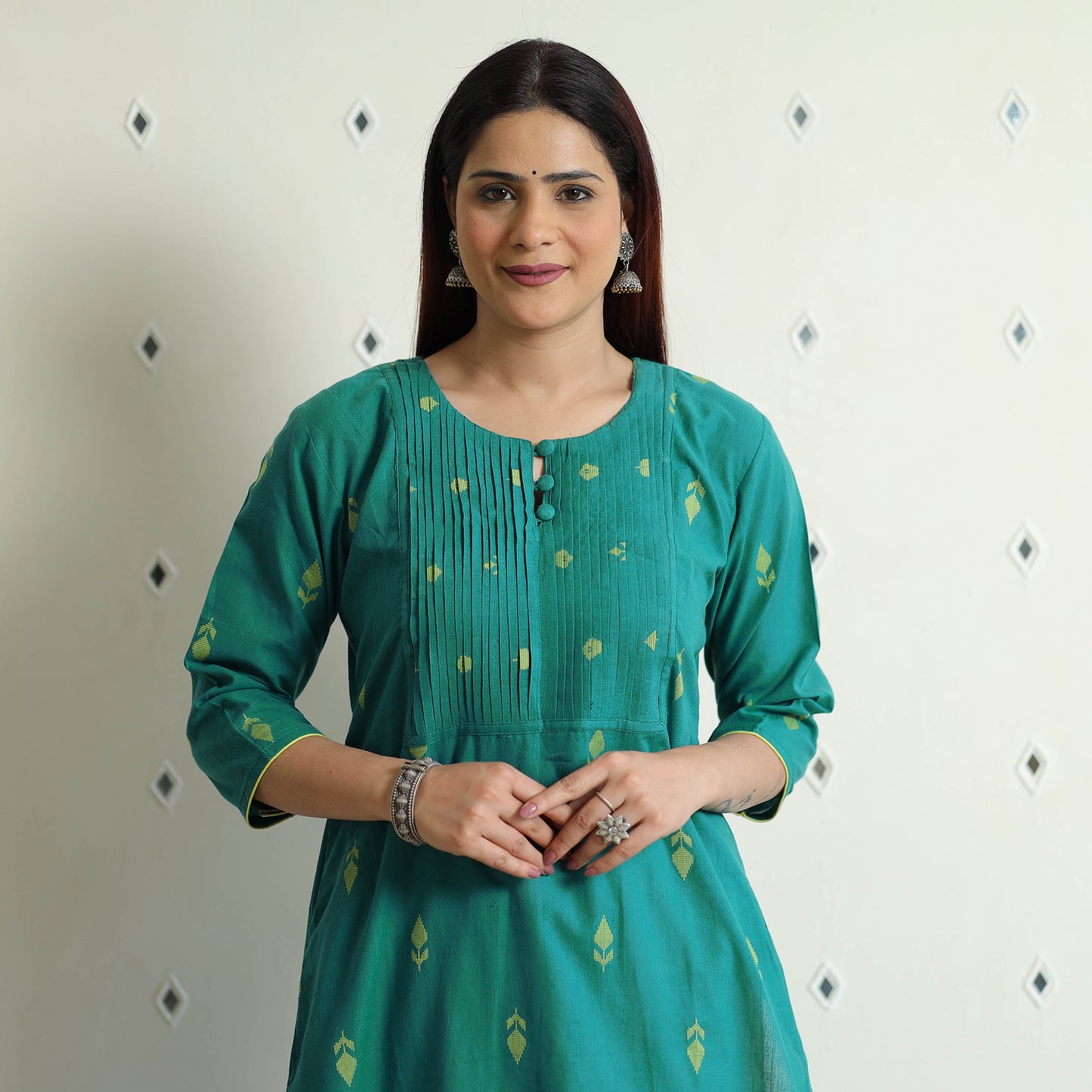 jacquard kurta