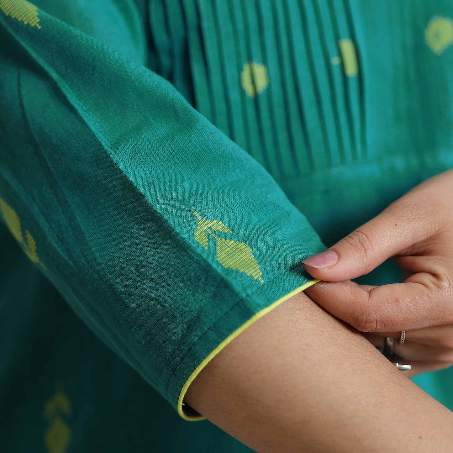 jacquard kurta