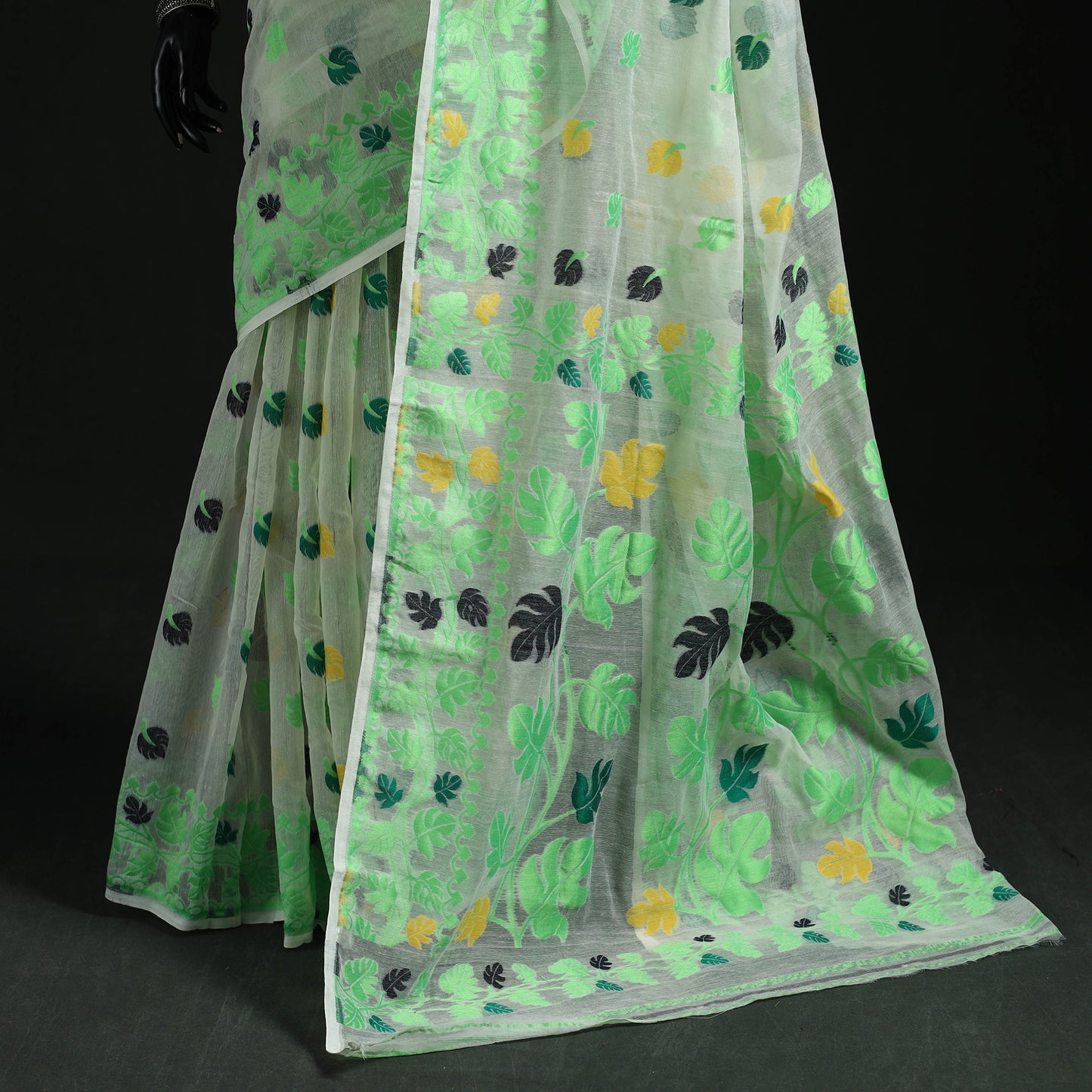 Silk Cotton Dhakai Jamdani Saree 01