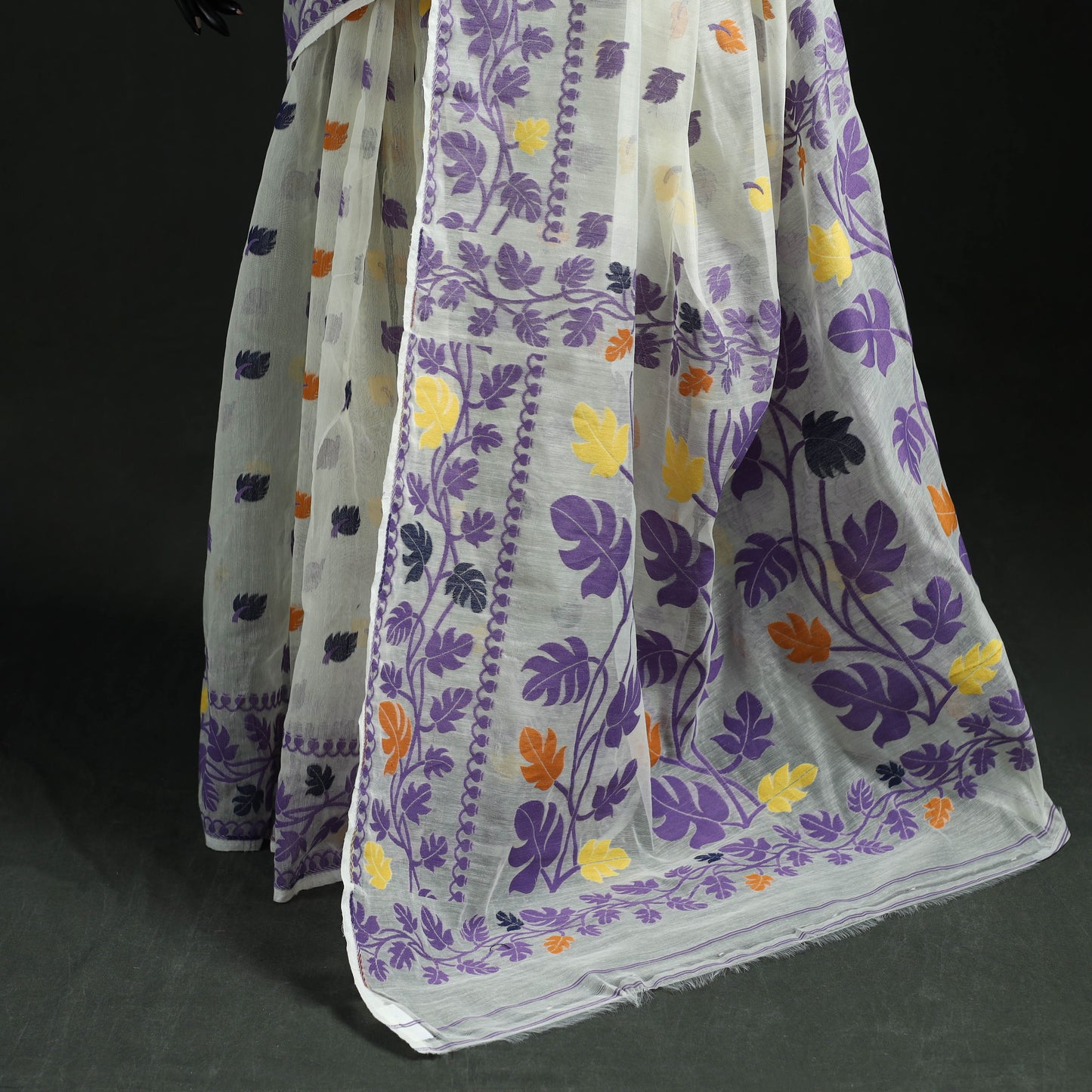 Silk Cotton Dhakai Jamdani Saree 04