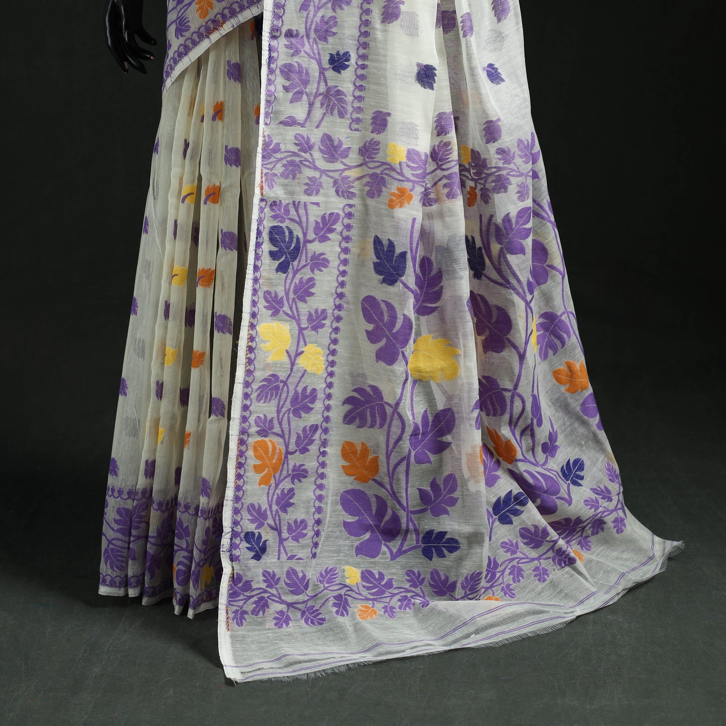 Silk Cotton Dhakai Jamdani Saree 07