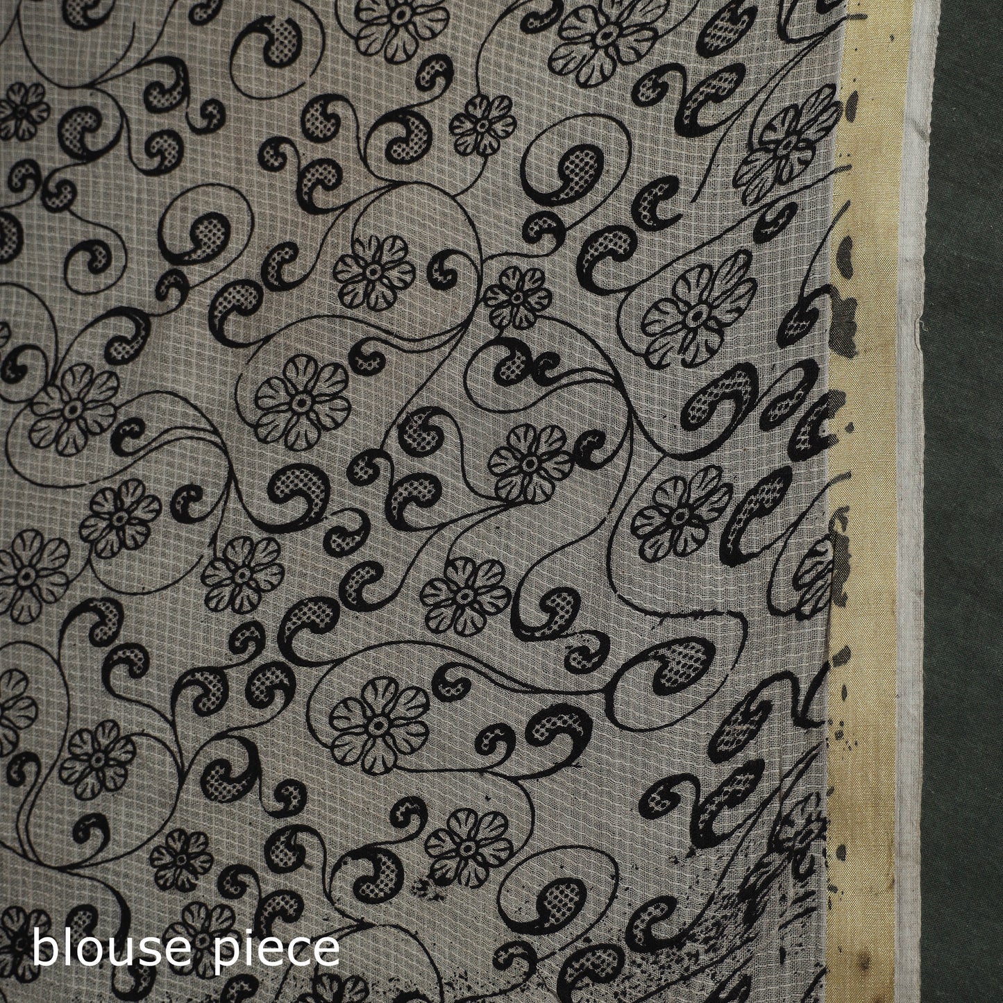Kota Doria Cotton Printed Kalamkari Saree 05