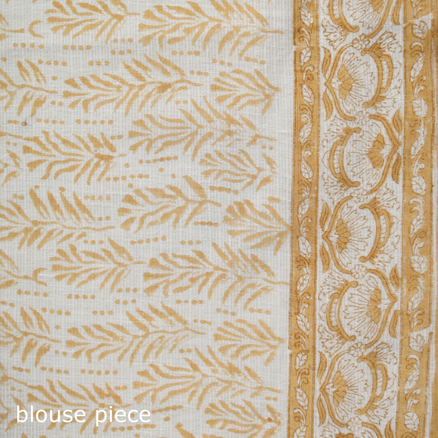 Sanganeri Hand Block Print Kota Doria Cotton Saree 08