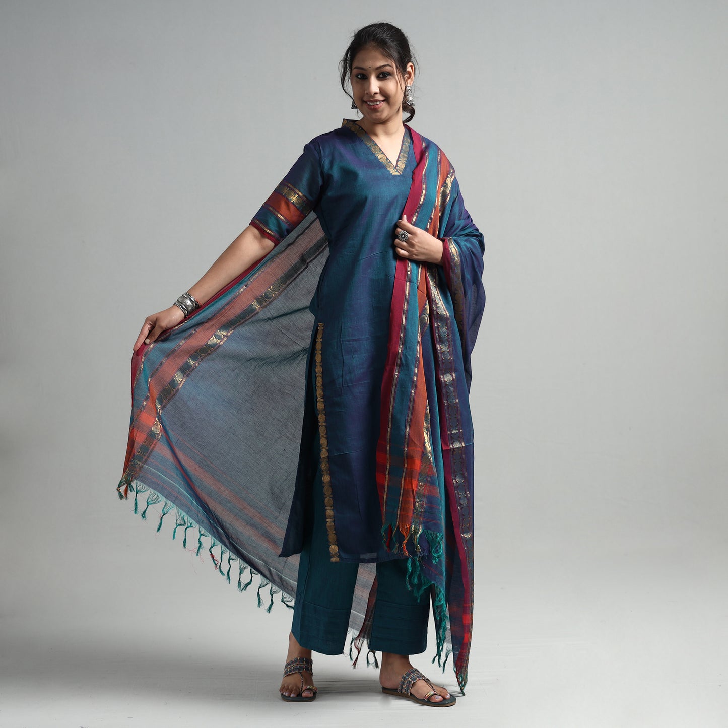 Dharwad Kurta with Palazzo & Dupatta Set