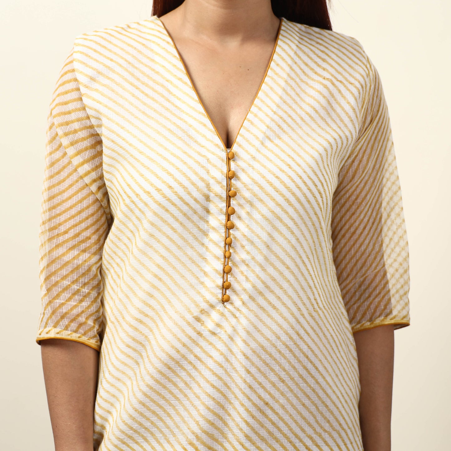 Buy Leheriya Printed Kota Doria Kurta with Palazzo & Dupatta Set 16 Online at iTokri.com