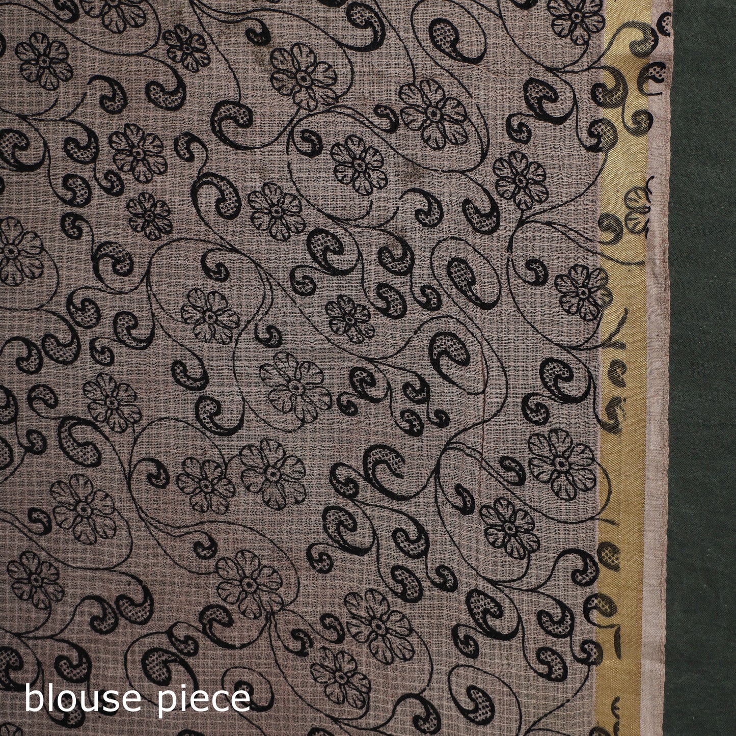 Kota Doria Cotton Printed Kalamkari Saree 12
