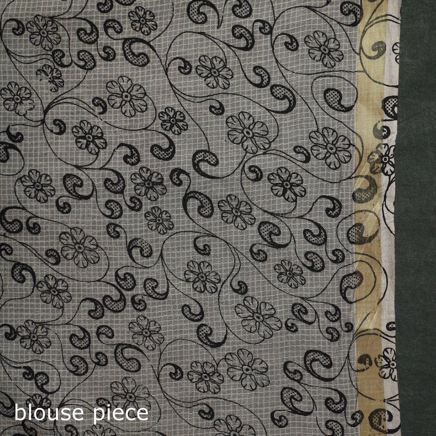 Kota Doria Cotton Printed Kalamkari Saree 15