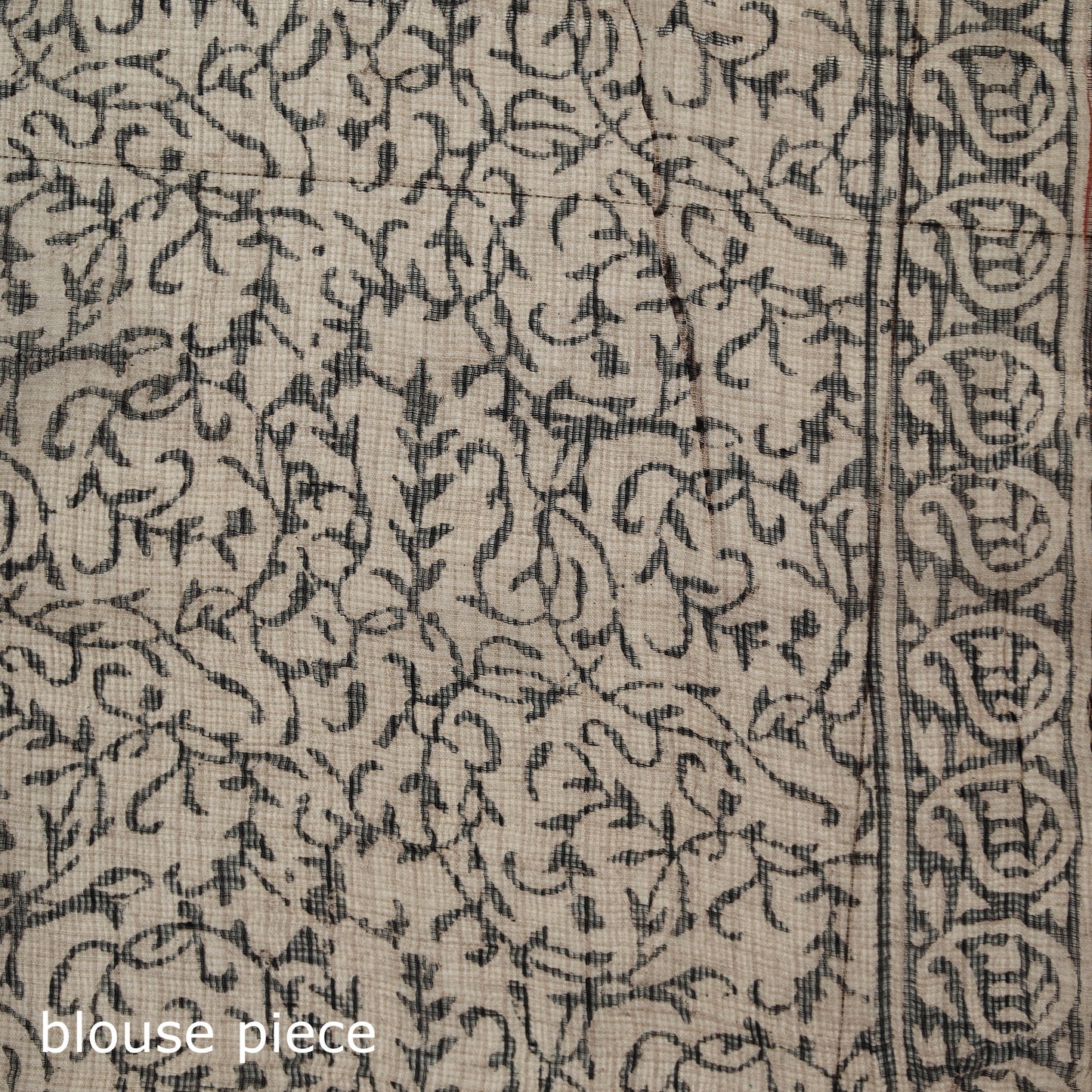 Multicolor - Bagru Hand Block Print Kota Doria Cotton Saree 29