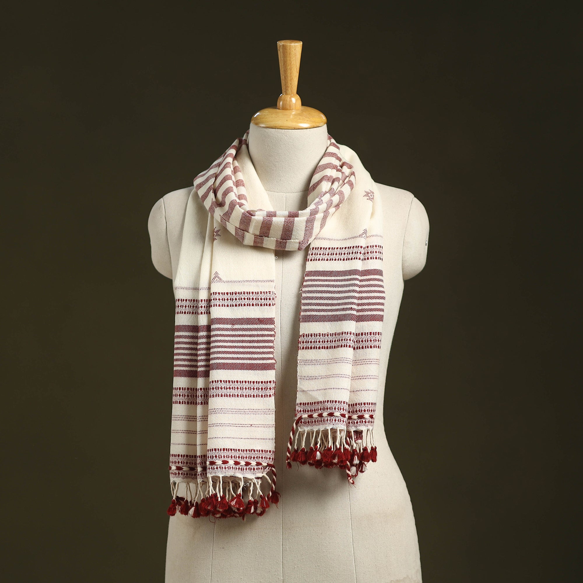 Multicolor - Kutch Weaving Handwoven Merino Woollen Stole 01 main image 0